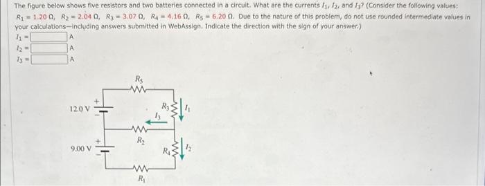 Solved The Figure Below Shows Five Resistors And Two | Chegg.com