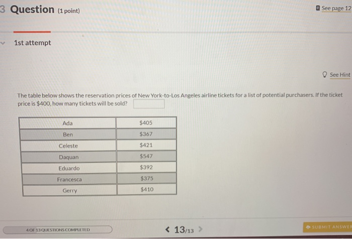 Solved 3 Question (1 point) See page 12 1st attempt See Hint | Chegg.com