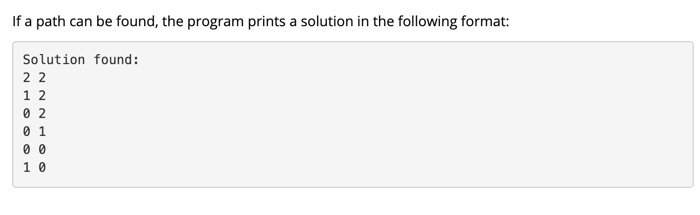 Solved Write a program that searches through a maze to find | Chegg.com