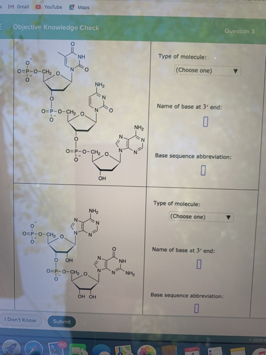 Solved For each molecule in the table below: • Classify the | Chegg.com