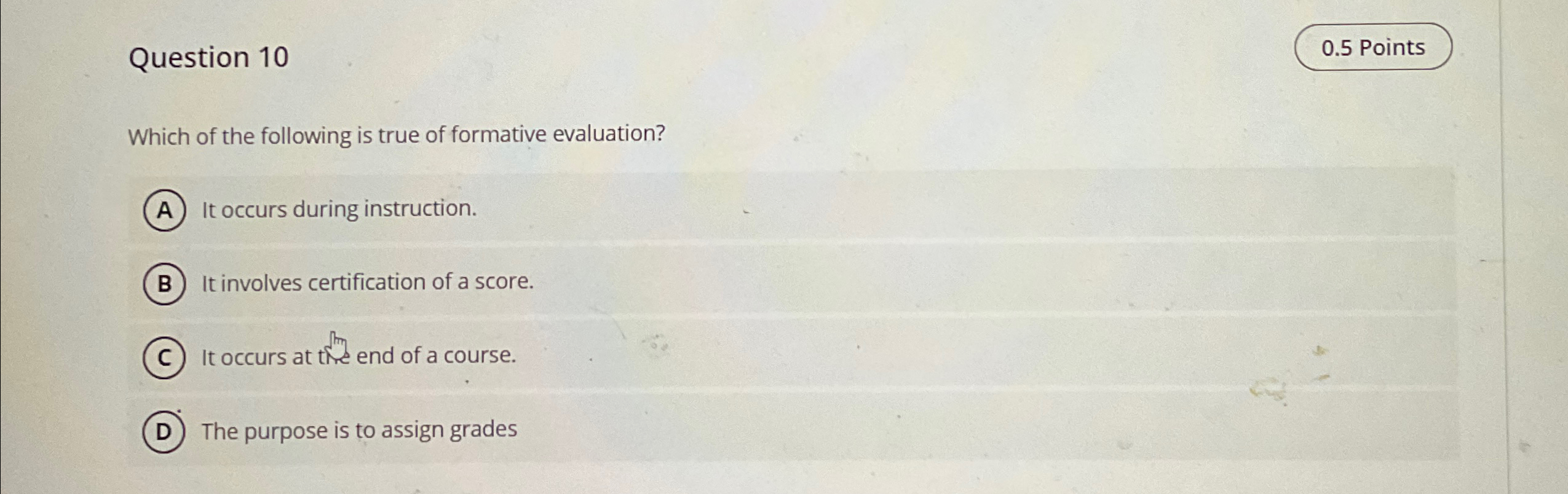 Solved Question 1005 ﻿pointswhich Of The Following Is True 3912