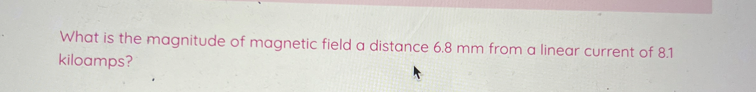 Solved What is the magnitude of magnetic field a distance | Chegg.com