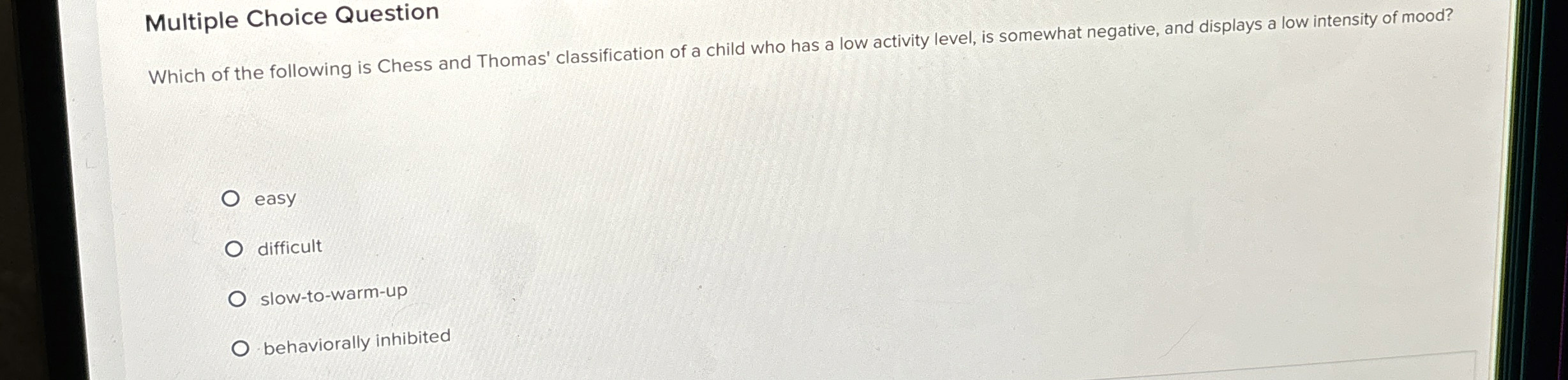 Solved Multiple Choice QuestionWhich of the following is | Chegg.com