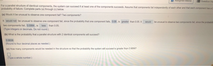 Solved UAB Media Ouestion He For a parallel structure of | Chegg.com