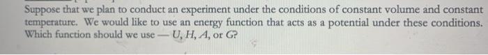 Solved Suppose that we plan to conduct an experiment under | Chegg.com