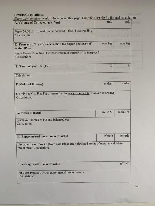 Solved Data Table: Trial 1 Trial 2 Metal : Mass of metal | Chegg.com