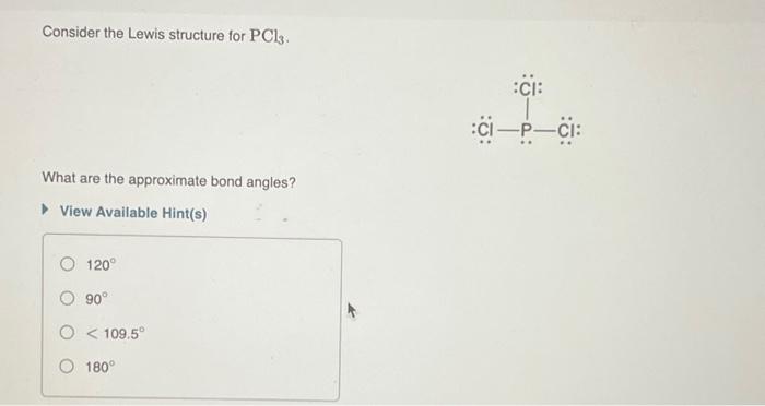 Solved Consider the Lewis structure for PCl3. What are the | Chegg.com