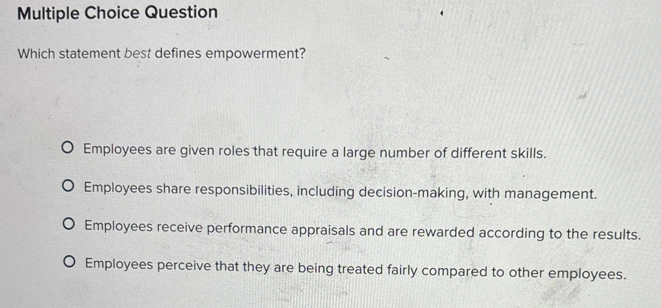 Solved Multiple Choice QuestionWhich statement best defines | Chegg.com