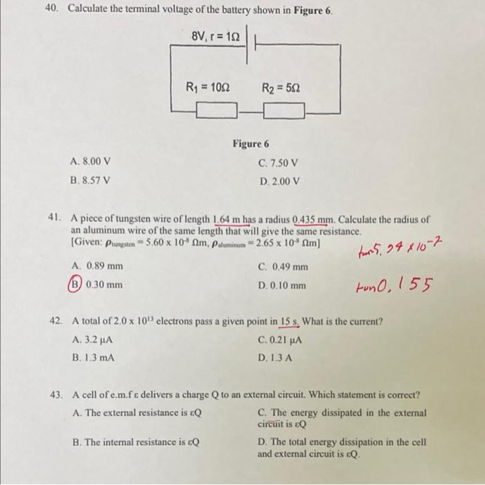 Solved For Question Number 38 And 39: A Capacitor Of | Chegg.com