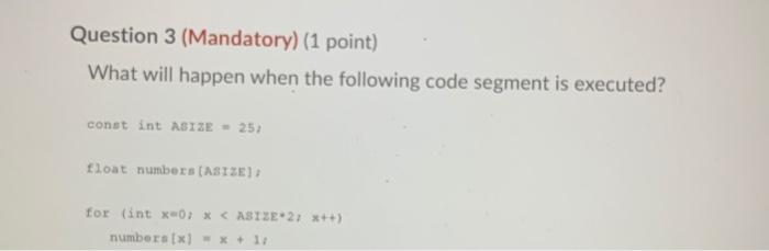 Solved Question 1 (Mandatory) (4 points) Write a function | Chegg.com