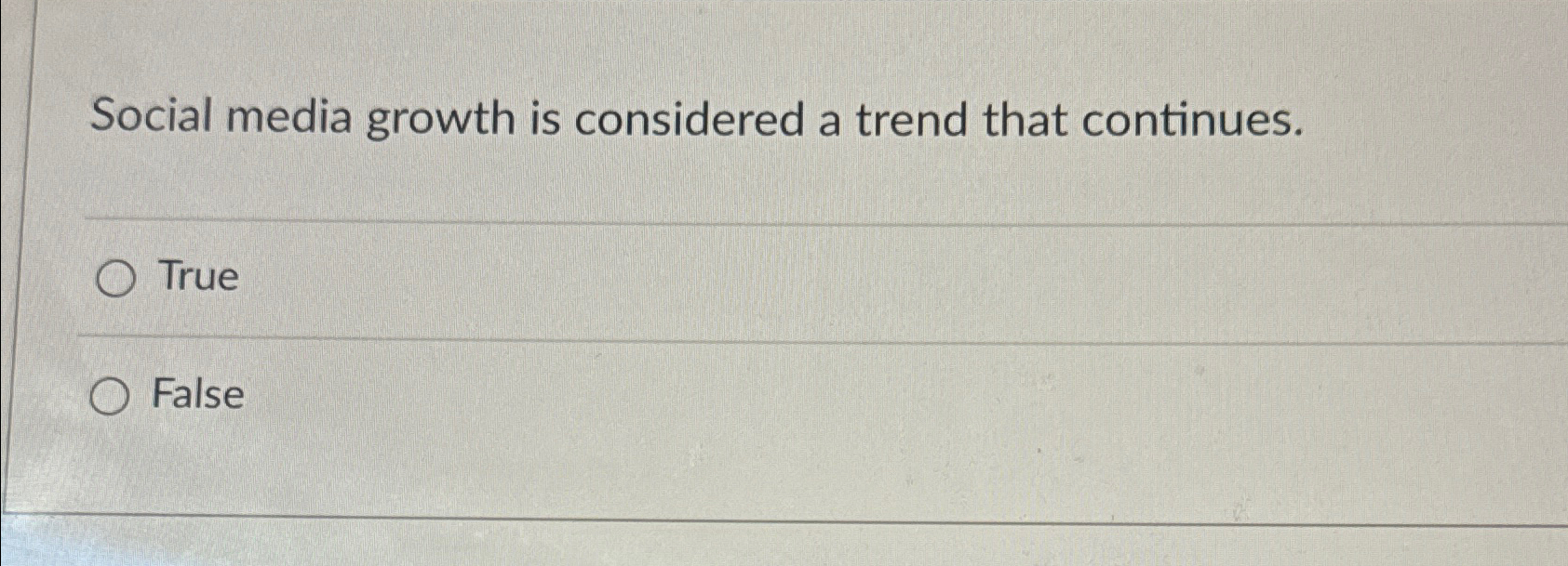 Solved Social media growth is considered a trend that | Chegg.com