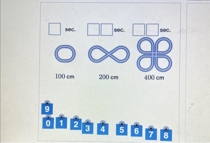 sec. sec.
\[
100 \mathrm{~cm} \quad 200 \mathrm{~cm}
\]
9
\( 0 \quad 1 \quad 2 \)
\( 3 \quad 4 \)
\( \begin{array}{lllll}5 & 