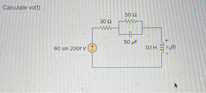 Calculate vo(t)