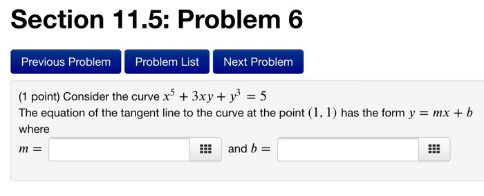 Solved Section 11.5: Problem 6 Previous Problem Problem List | Chegg.com