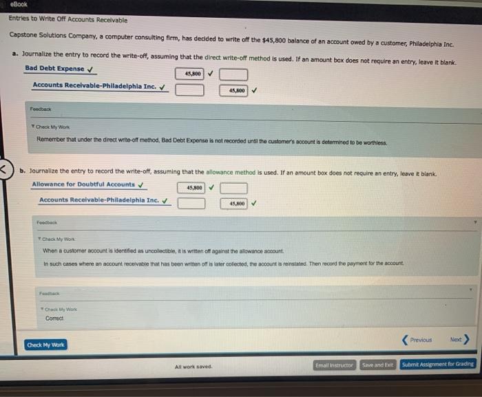 solved-ebook-entries-to-write-off-accounts-receivable-chegg