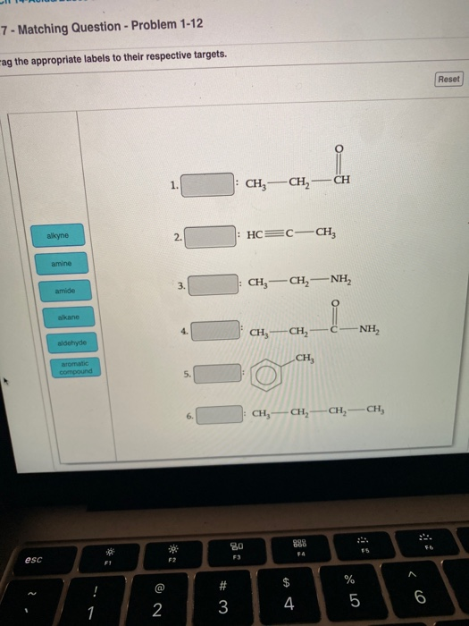 Solved - Part A Match the following organic structures with | Chegg.com