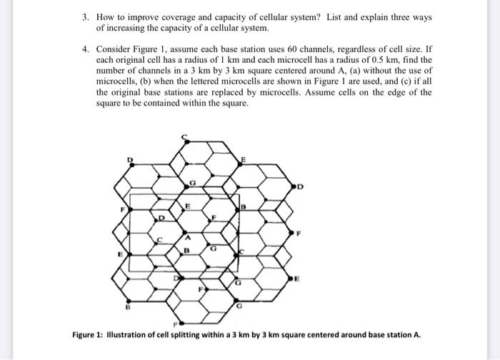Solved 3. How to improve coverage and capacity of cellular | Chegg.com