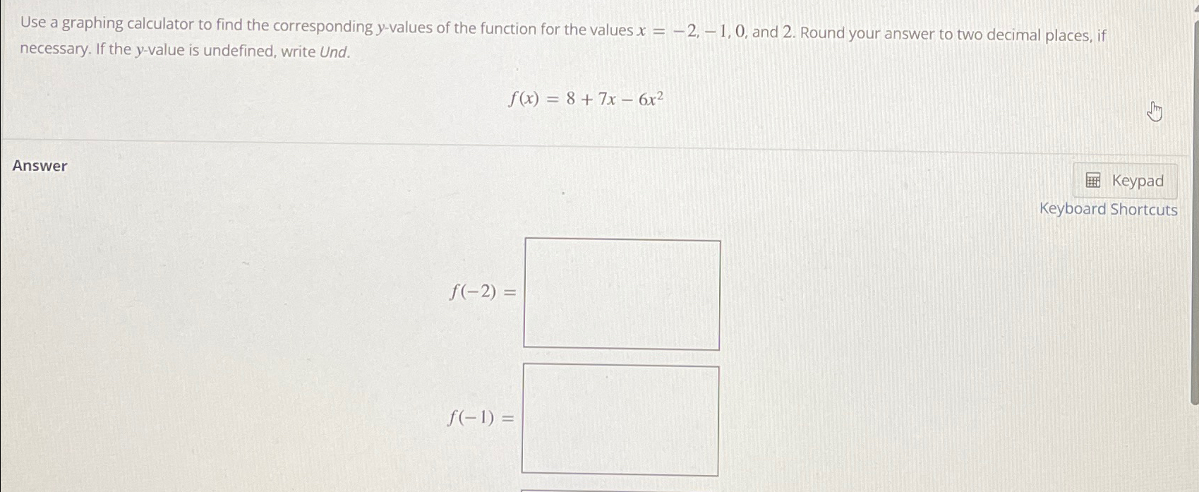 Solved Use a graphing calculator to find the corresponding