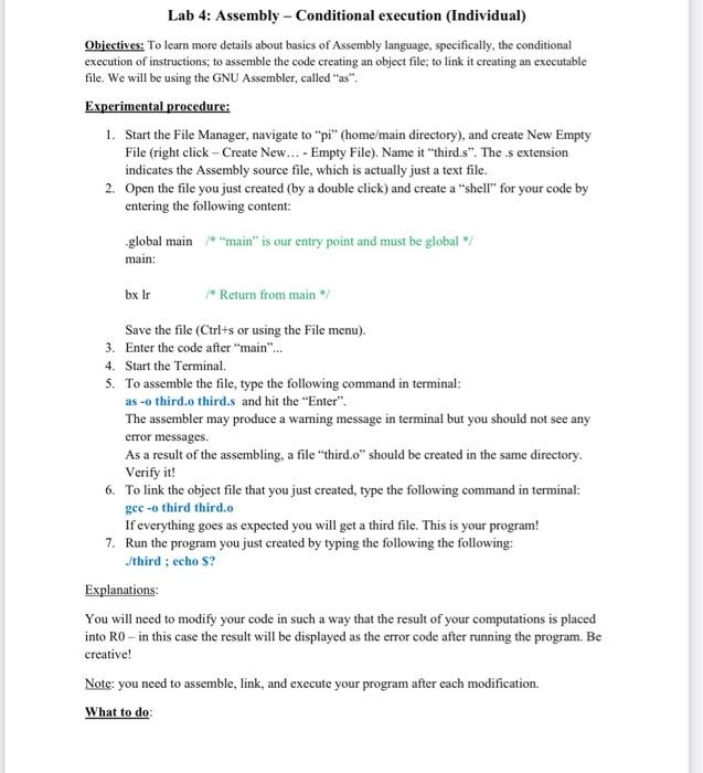 Solved i need help with the assembly code for 1 and 2 under | Chegg.com