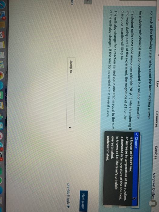 Solved For each of the following statements, select the best | Chegg.com