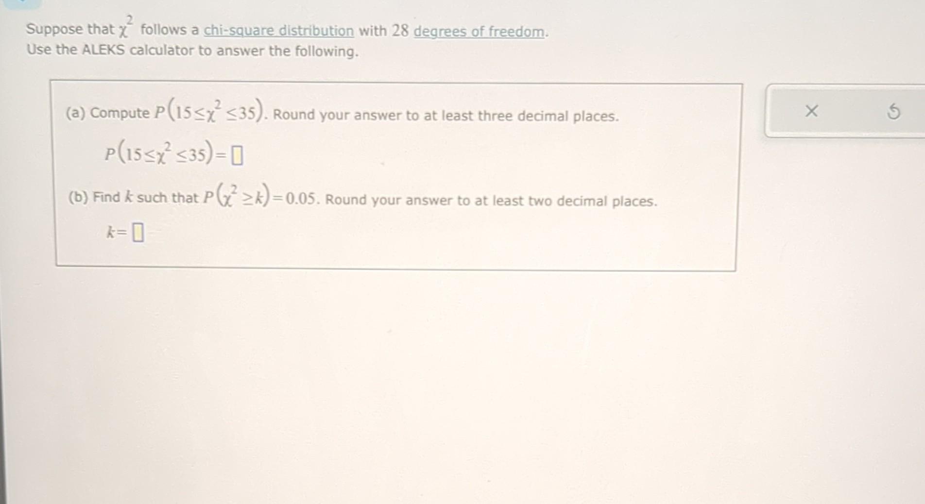 Solved Suppose That χ2 Follows A Chi-square Distribution | Chegg.com