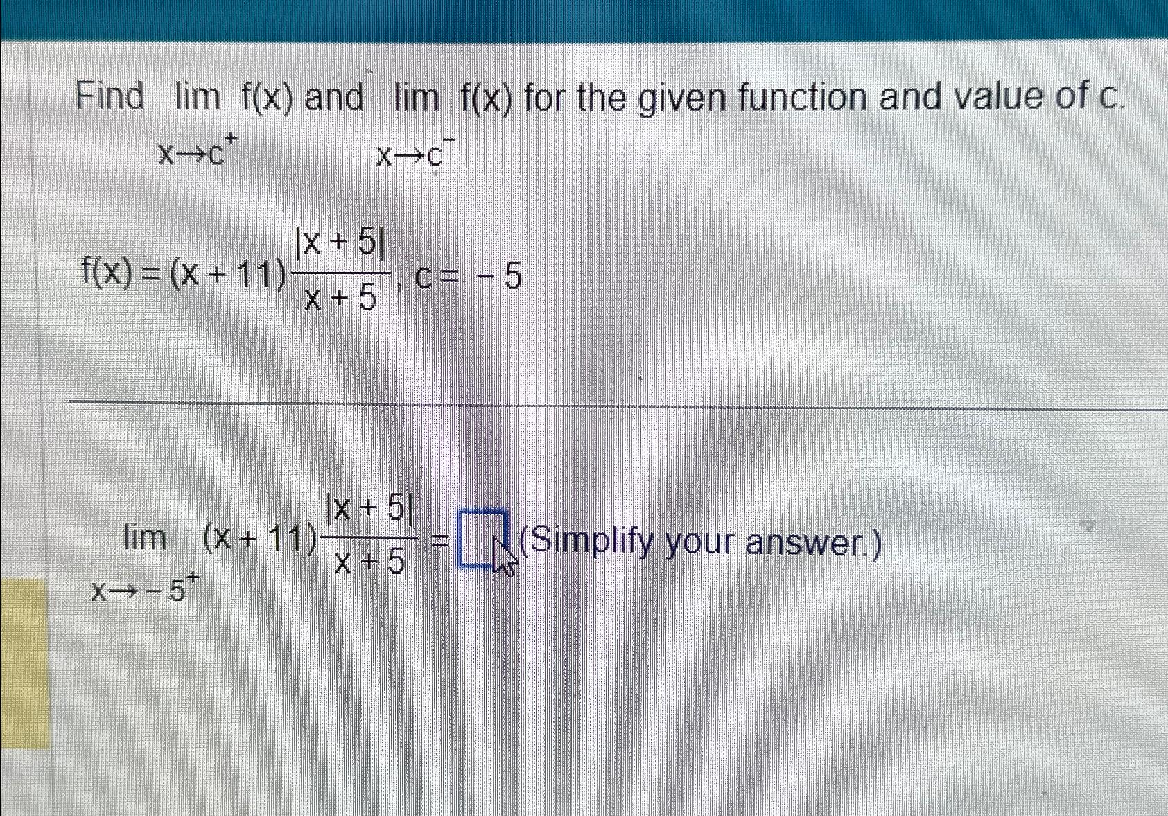 Solved Find Limf X ﻿and Limf X ﻿for The Given Function