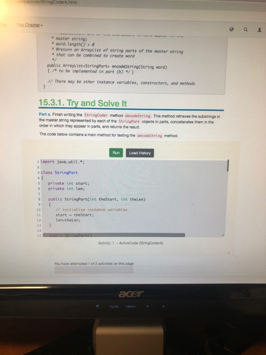 this is for my java class, it is the question along | Chegg.com