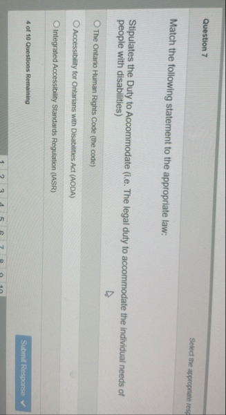 Solved Question 7Select the appropriate respMatch the | Chegg.com