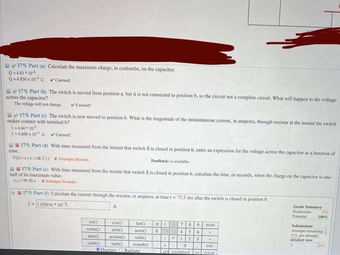 Solved (10\%) Problem 9: The circuit shown contains a | Chegg.com