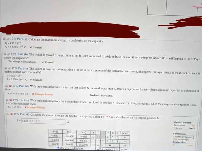 Solved (10\%) Problem 9: The Circuit Shown Contains A | Chegg.com