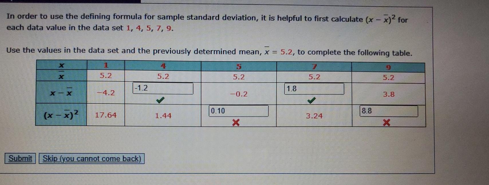 In order to use the defining formula for sample  Chegg.com