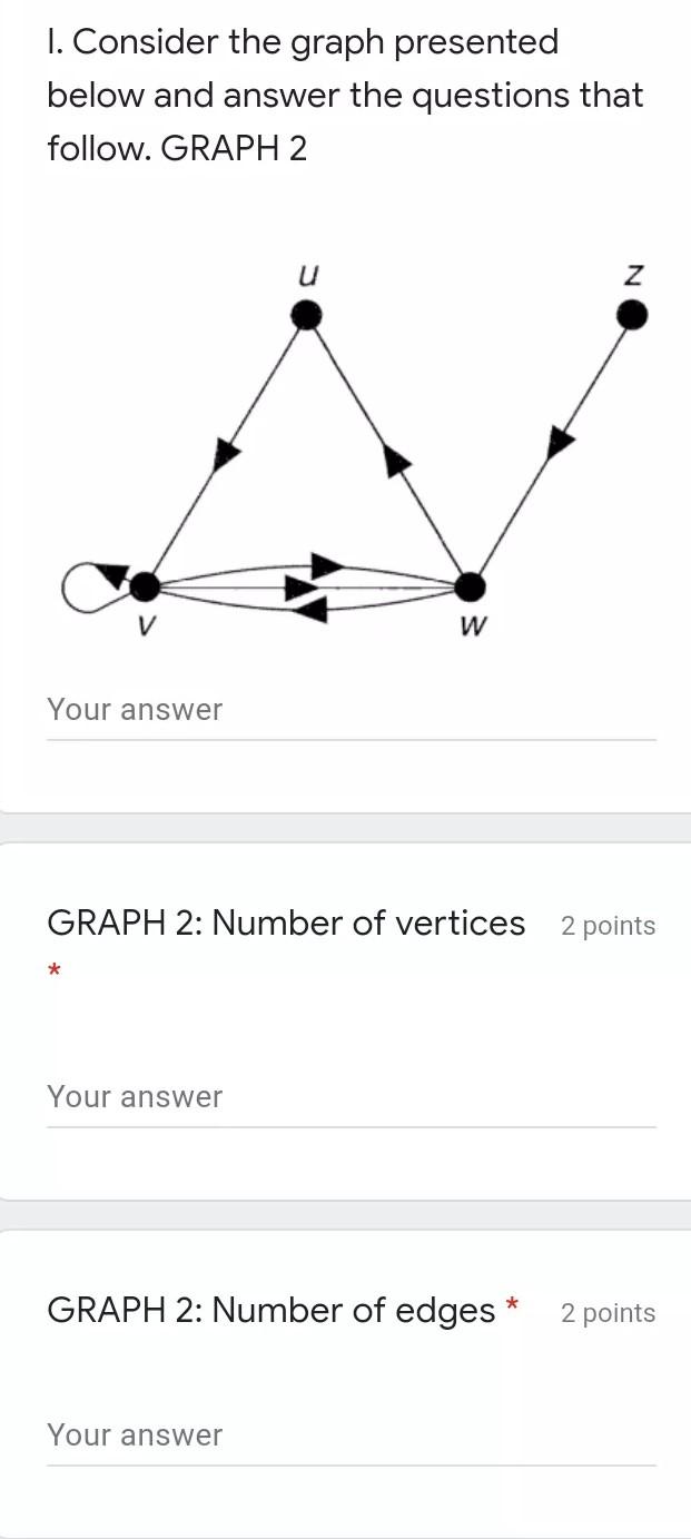 Solved 1. Consider The Graph Presented Below And Answer The | Chegg.com