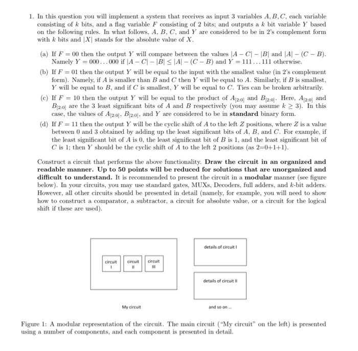 Solved 1. In this question you will implement a system that | Chegg.com