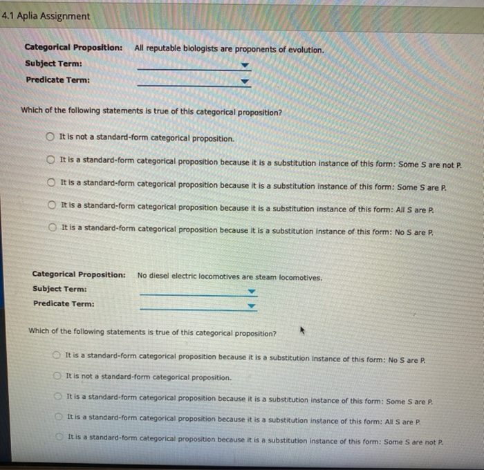 4.1 aplia assignment