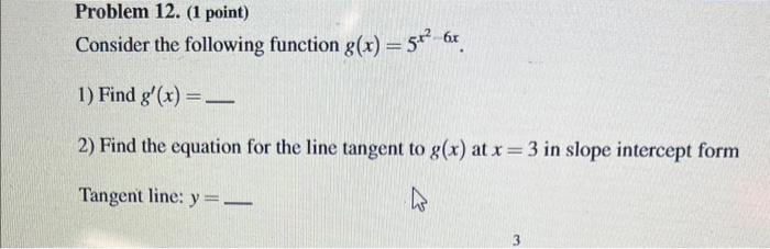 Solved Consider the following function g(x)=5x2−6x. 1) Find | Chegg.com