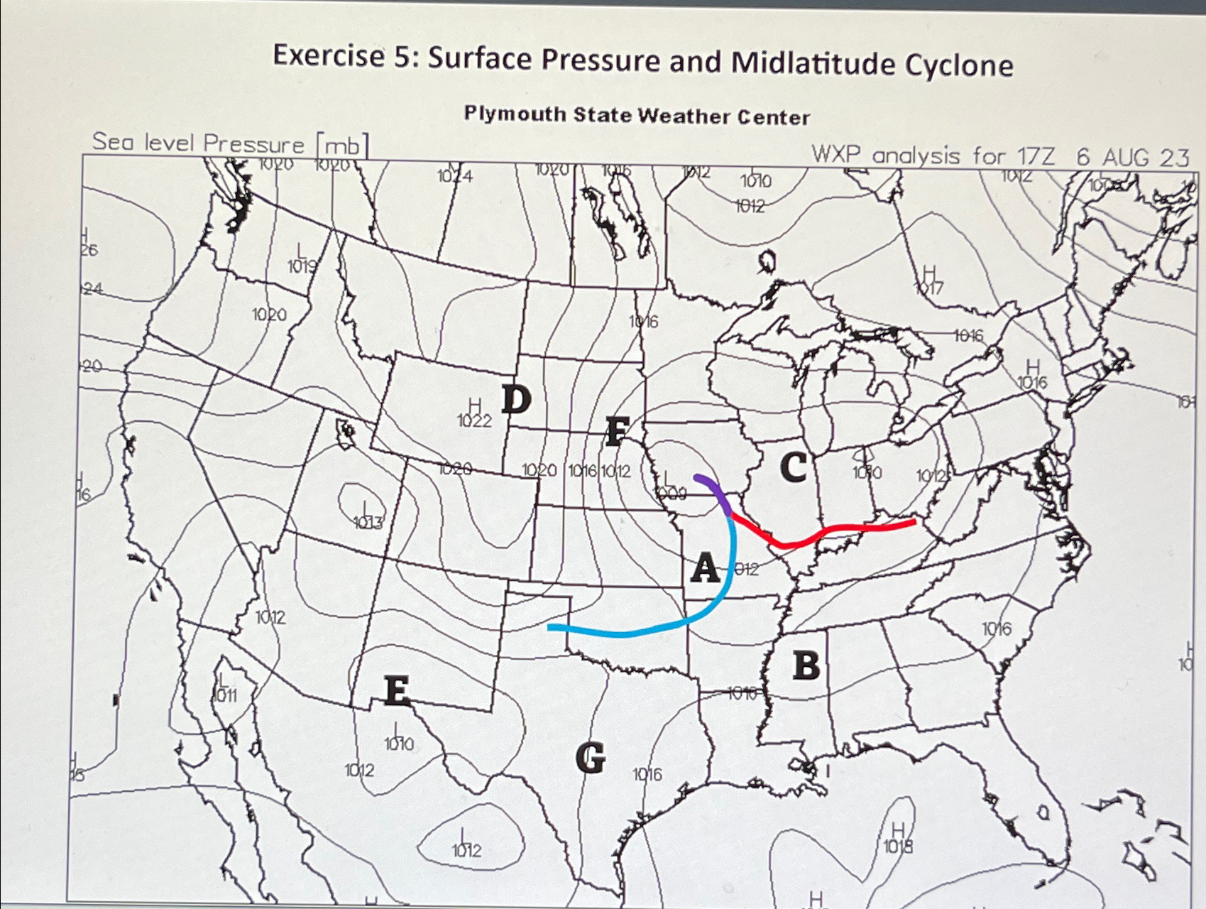 Solved Exercise 5: Surface Pressure and Midlatitude | Chegg.com