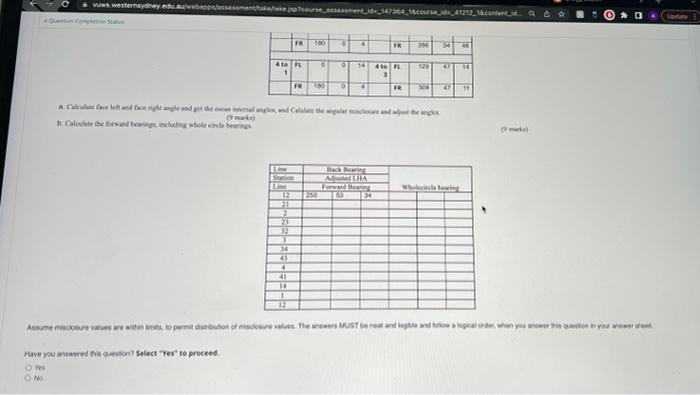 Solved The measured internal Angles (Face left and Face | Chegg.com