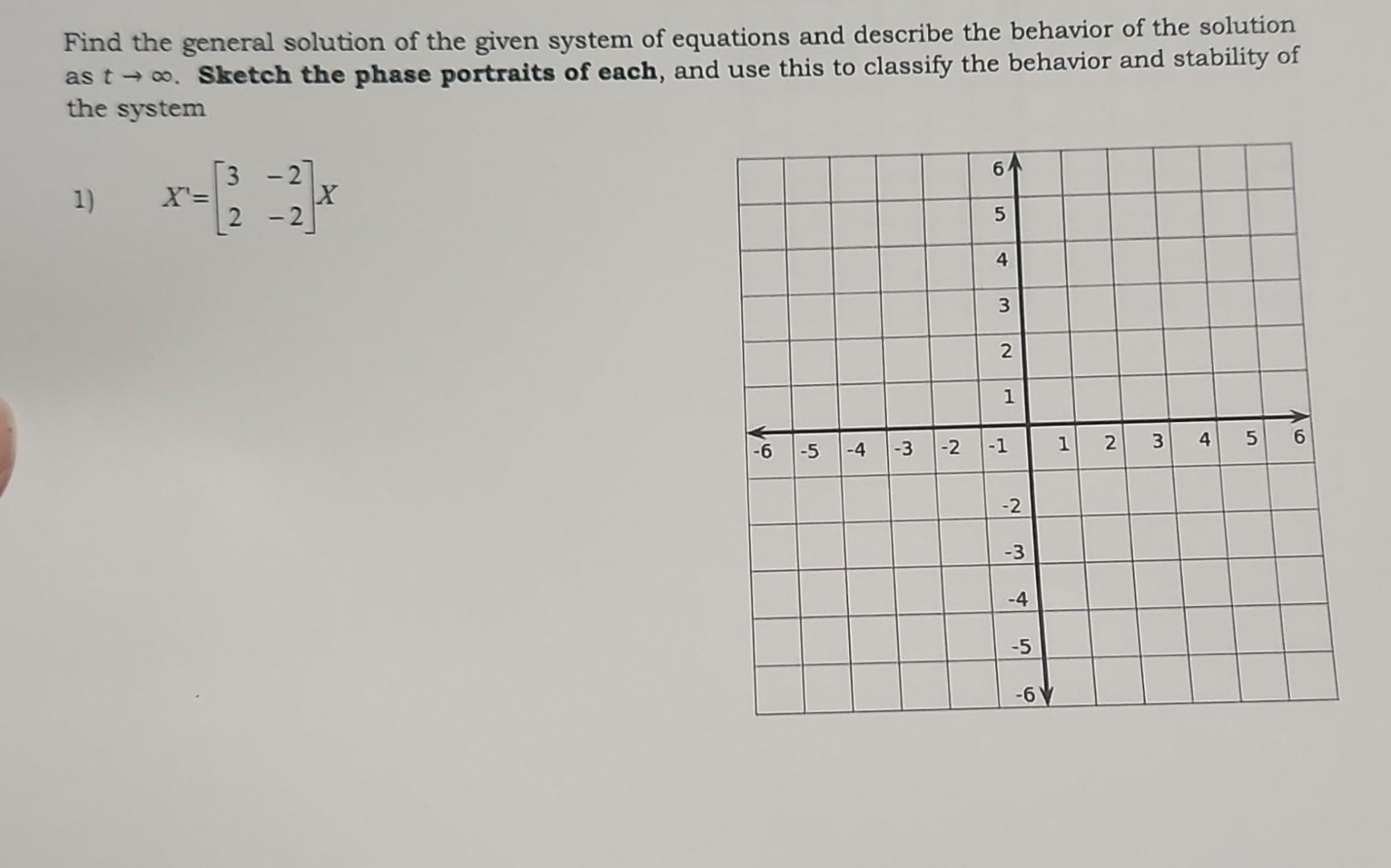 Solved Find the general solution of the given system of | Chegg.com