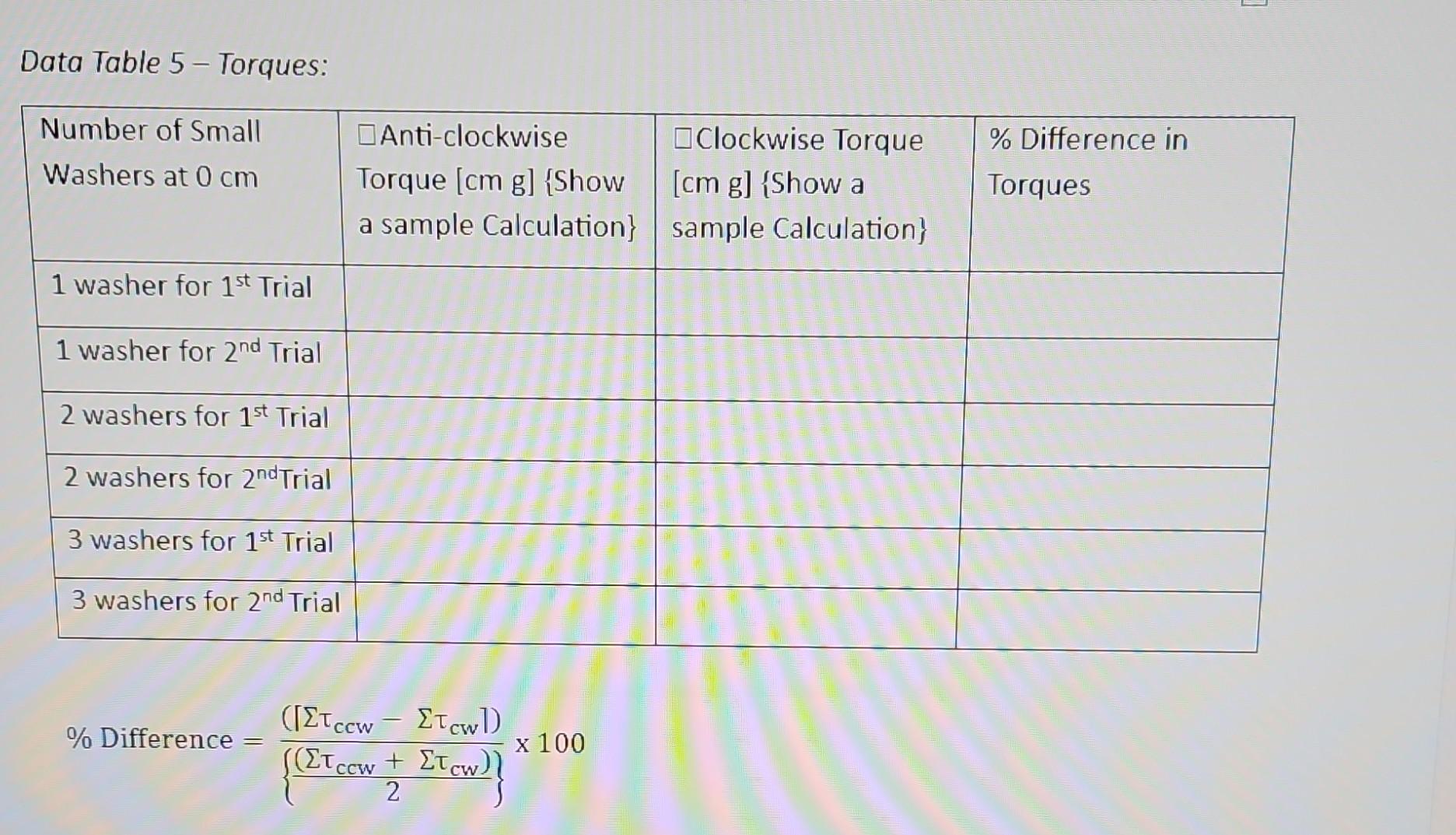 use the data table that is filled in to fill out data | Chegg.com