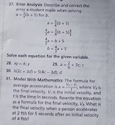 Solved Error Analysis Describe and correct the error a | Chegg.com