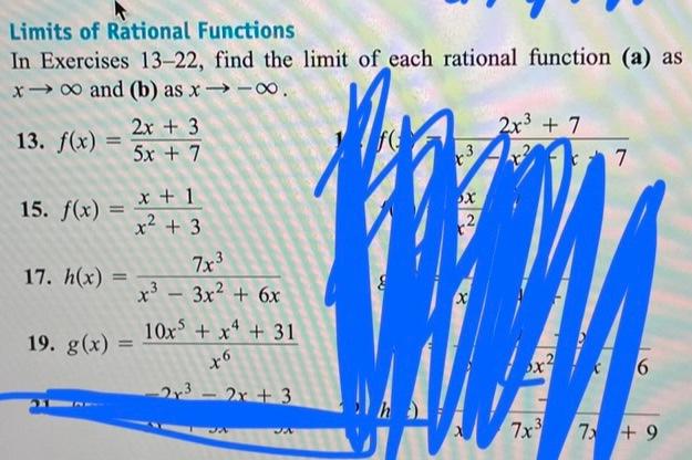 Solved Limits of Rational Functions In Exercises 13-22, find | Chegg.com