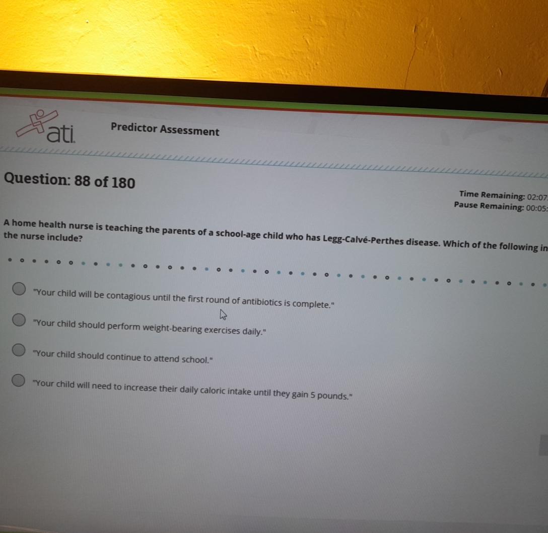 Solved Question: 88 ﻿of 180Time Remaining: 02:07Pause | Chegg.com