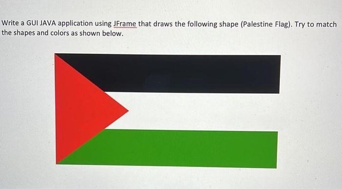 Solved Write A Guijava Application Using Jframe That Draws Chegg