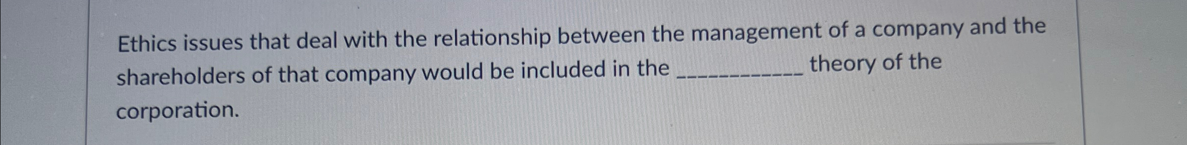 Solved Ethics issues that deal with the relationship between | Chegg.com