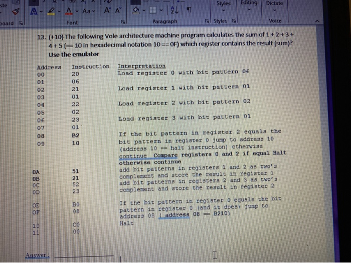 AA Styles Editing Dictate - A A A - A - Aa Font boards Voice Styles 13. (+10) The following Vole architecture machine program