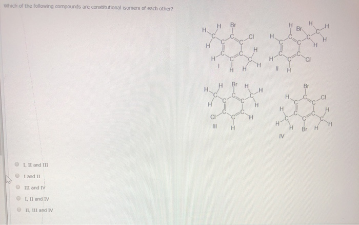 Solved Which of the following compounds are constitutional | Chegg.com