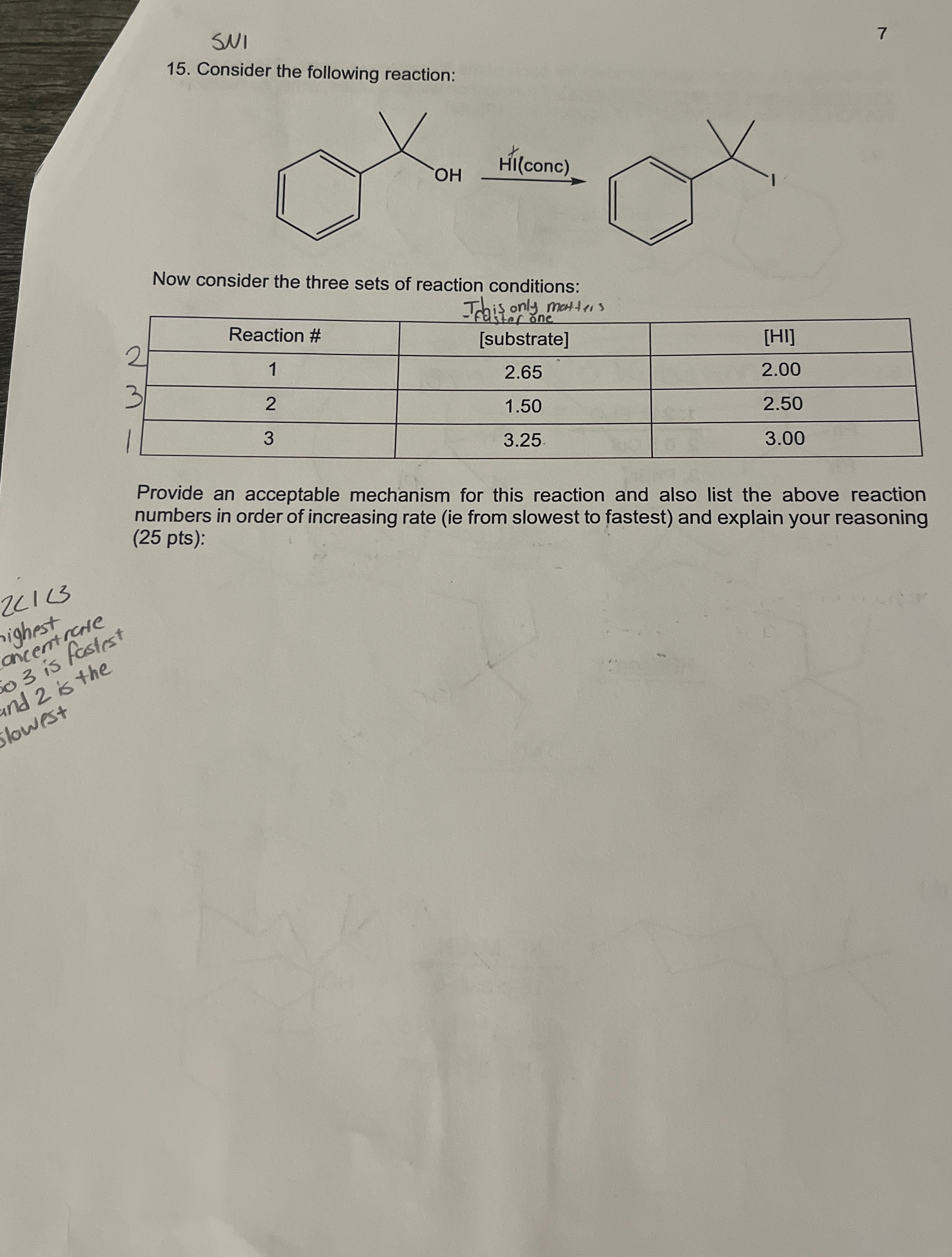 Solved 15. ﻿Consider the following reaction:Now consider the | Chegg.com