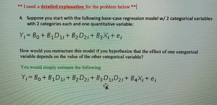 Solved ** I need a detailed explanation for the problem | Chegg.com