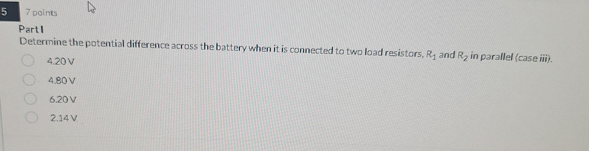 Solved 57 ﻿pointsPartlDetermine the potential difference | Chegg.com