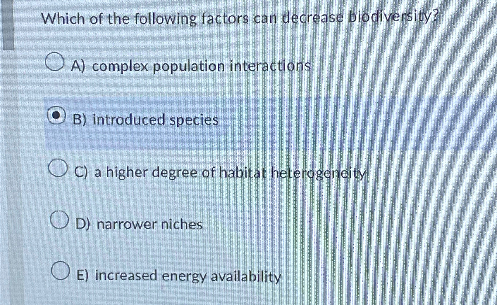 Solved Which of the following factors can decrease | Chegg.com
